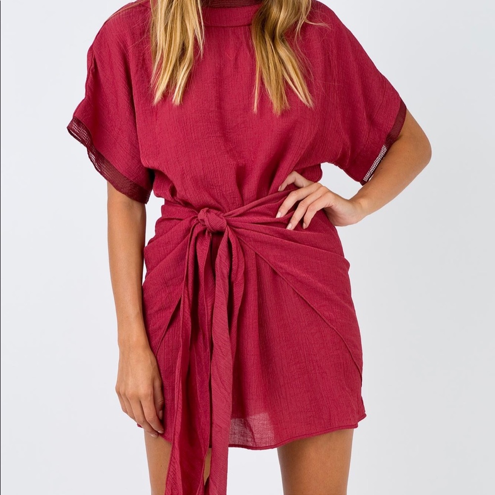 Princess Polly Shimmers Wrap dress